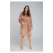 Arte women's bathrobe with long sleeves - camel