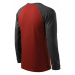 Pánske tričko s dlhým rukávom, kontrastné, marlboro červená
