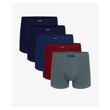 Men's Boxer Shorts ATLANTIC 5Pack - Multicolored