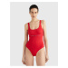 Červené dámske jednodielne plavky Tommy Hilfiger Underwear