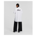 Košeľa Karl Lagerfeld Embroidered Logo Tunic White