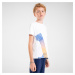 Detské bežecké tričko Dry+ priedušné biele