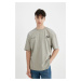 DEFACTO Oversize Fit Crew Neck Printed Short Sleeve T-Shirt