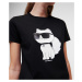 Tričko Karl Lagerfeld Ikonik 2.0 Choupette T-Shirt Čierna