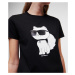 Tričko Karl Lagerfeld Ikonik 2.0 Choupette T-Shirt Black