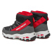 Chlapčenské členkové zimné topánky SKECHERS D Lites Mid black red