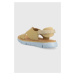 Kožené sandále Camper Oruga Sandal dámske, béžová farba, K200157.048