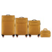 Horčicová sada cestovných kufrov a príručnej batožiny TRN01 Set of 3 suitcases (L, M, S) Wings, 