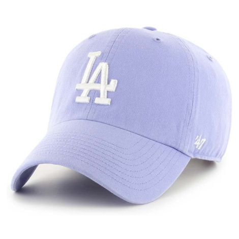 Bavlnená šiltovka 47brand MLB Los Angeles Dodgers fialová farba, s nášivkou, B-RGW12GWS-LVB 47 Brand