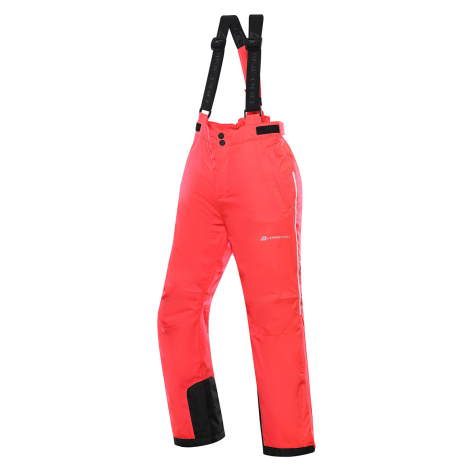 Kids ski pants with membrane ALPINE PRO LERMONO diva pink