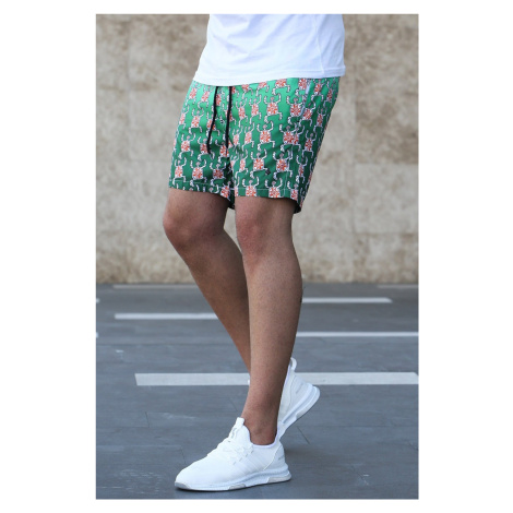 Madmext Turtle Patterned Marine Shorts 2372
