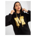 Women's Black Hoodie Letter M