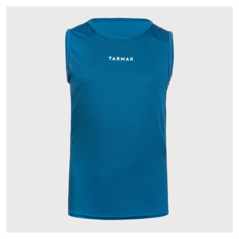 Detské basketbalové tielko/tričko bez rukávov T100 modré TARMAK