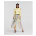 Sukňa Karl Lagerfeld Stripe Pleated Skirt Pastel Multi Stripes