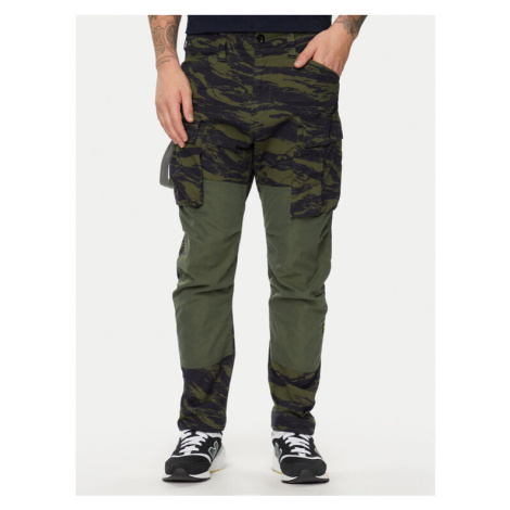 G-Star Raw Bavlnené nohavice 3D Cargo 2.0 D24308-D386-G393 Zelená Tapered Fit