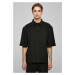 Boxy towel shirt black