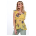 Yellow blouse with flowers every day