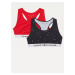 Tommy Hilfiger Set of two girls' bras in dark blue and red Tommy H - unisex