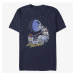 Queens Star Wars: Classic - Vader Sleigh Unisex T-Shirt Navy Blue