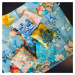 Skladacia nákupná taška LOQI VINCENT VAN GOGH Flower Pattern Blue