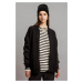 DEFACTO Oversize Wide Mold Bomber Coat Jacket College Collar Basic Plain Zipper Pocket