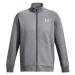 Under Armour ESSENTIAL FLEECE NOVELTY TRACK Pánska mikina, tmavo sivá, veľkosť