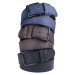 R0928 Dewberry Set Of 3 Mens Belt For Jeans And Canvas-BLACK-BROWN-NAVY