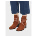 Tommy Hilfiger Členková obuv Elevated Essential Midheel Boot FW0FW07515 Hnedá