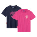 lupilu® Dievčenské funkčné tričko, 2 kusy (bledoružová/námornícka modrá)