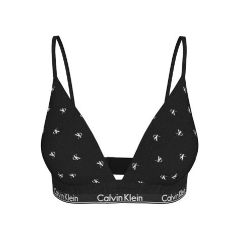 Dámska podprsenka CALVIN KLEIN 1 PACK-LL TRIANGLE-DIAMOND LOGO_BLACK