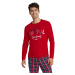 Pánske pyžamo 40950-33X Glance Červená s tmavomodrou - HENDERSON červená/káro