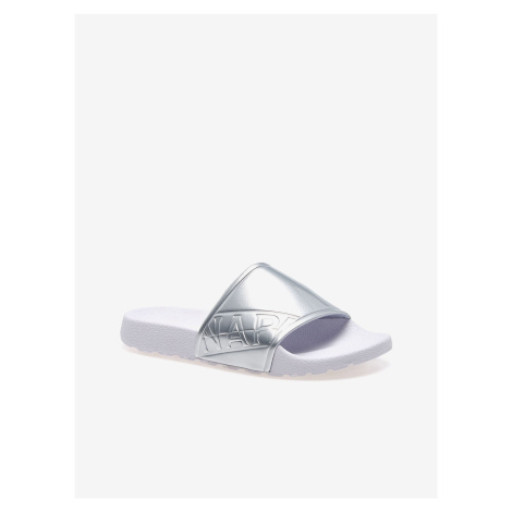Silver-White Women's Slippers NAPAPIJRI - Women