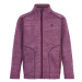 Dievčenská lyžiarska mikina so zipsom COLOR KIDS GIRLS Fleece jacket, melange,opera mauve