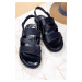 Ducavelli Roma Genuine Leather Men's Sandals, Genuine Leather Sandals, Orthopedic Sole Sandals, 