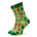 Rainbow Socks Súprava 3 párov vysokých ponožiek unisex Xmas Balls Zelená