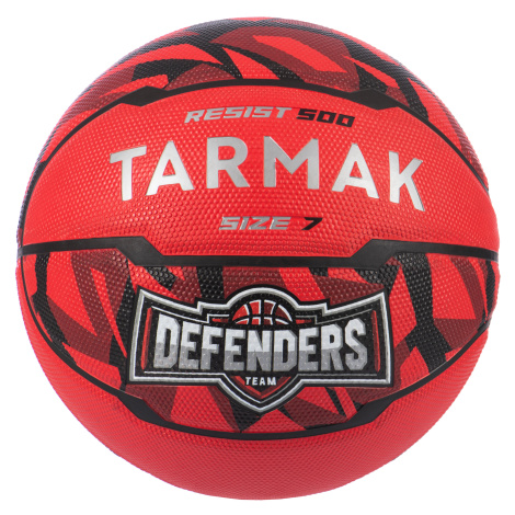 Basketbalová lopta R500 veľkosť 7 pre začínajúcich mužov od 13 rokov červená TARMAK