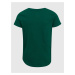 Zelené dievčenské tričko GAP organic s flitrovým logom