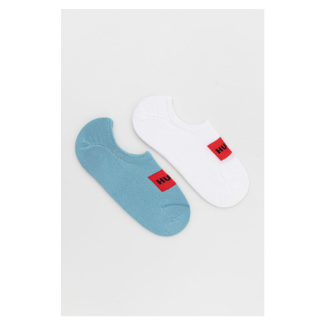 Ponožky HUGO (2-pak) pánske,modrá farba,50468117 Hugo Boss