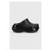 Šľapky Crocs Classic Mega Crush Clog dámske, čierna farba, na platforme, 207988