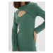Zelené púzdrové svetrové šaty Trendyol