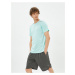 Koton Sports T-Shirt with Stripe Print Crew Neck Short Sleeved