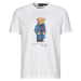 Polo Ralph Lauren  T-SHIRT AJUSTE EN COTON POLO BEAR  Tričká s krátkym rukávom Biela