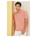 ALTINYILDIZ CLASSICS Pánske tričko Dry Rose Slim Fit Slim Fit Polo Neck Hladký ležérny tričko.