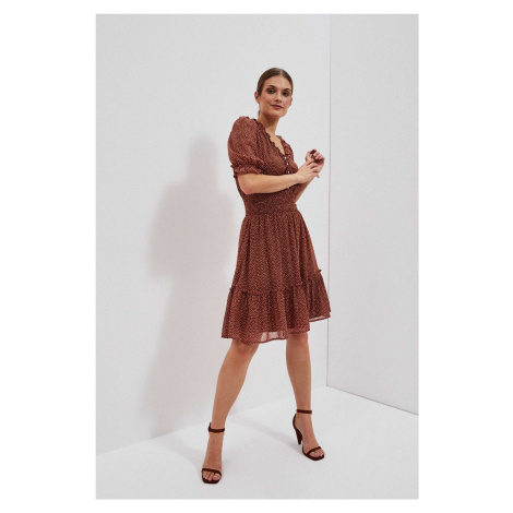 WOMEN'S DRESS L-SU-4020 BROWN Moodo