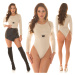 Sexy Koucla longsleeve Body with click closure white Einheitsgroesse