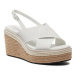 Calvin Klein Espadrilky Wedge Sandal 50 He HW0HW01965 Biela