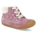 Barefoot zimná obuv Lurchi - Frozy suede wildberry pink