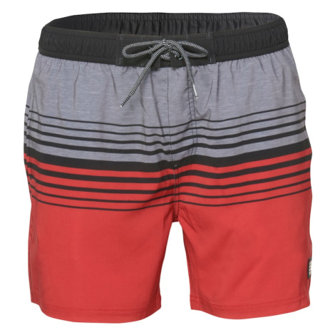 KOROSHI Plavecké šortky  sivá / červená / čierna