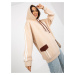 Light beige hoodie with stripes