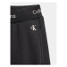 Calvin Klein Jeans Teplákové nohavice Intarsia IB0IB01681 Čierna Regular Fit